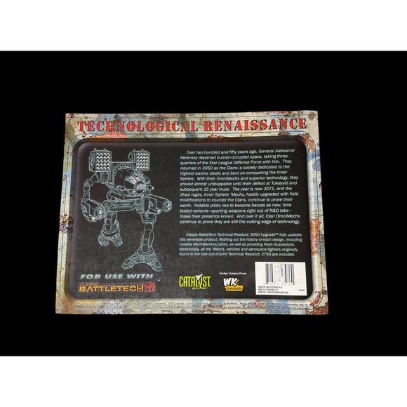 Classic Battletech Technical Readout 3050 Upgrade RPG Role Playing Game - Picture 2 of 3